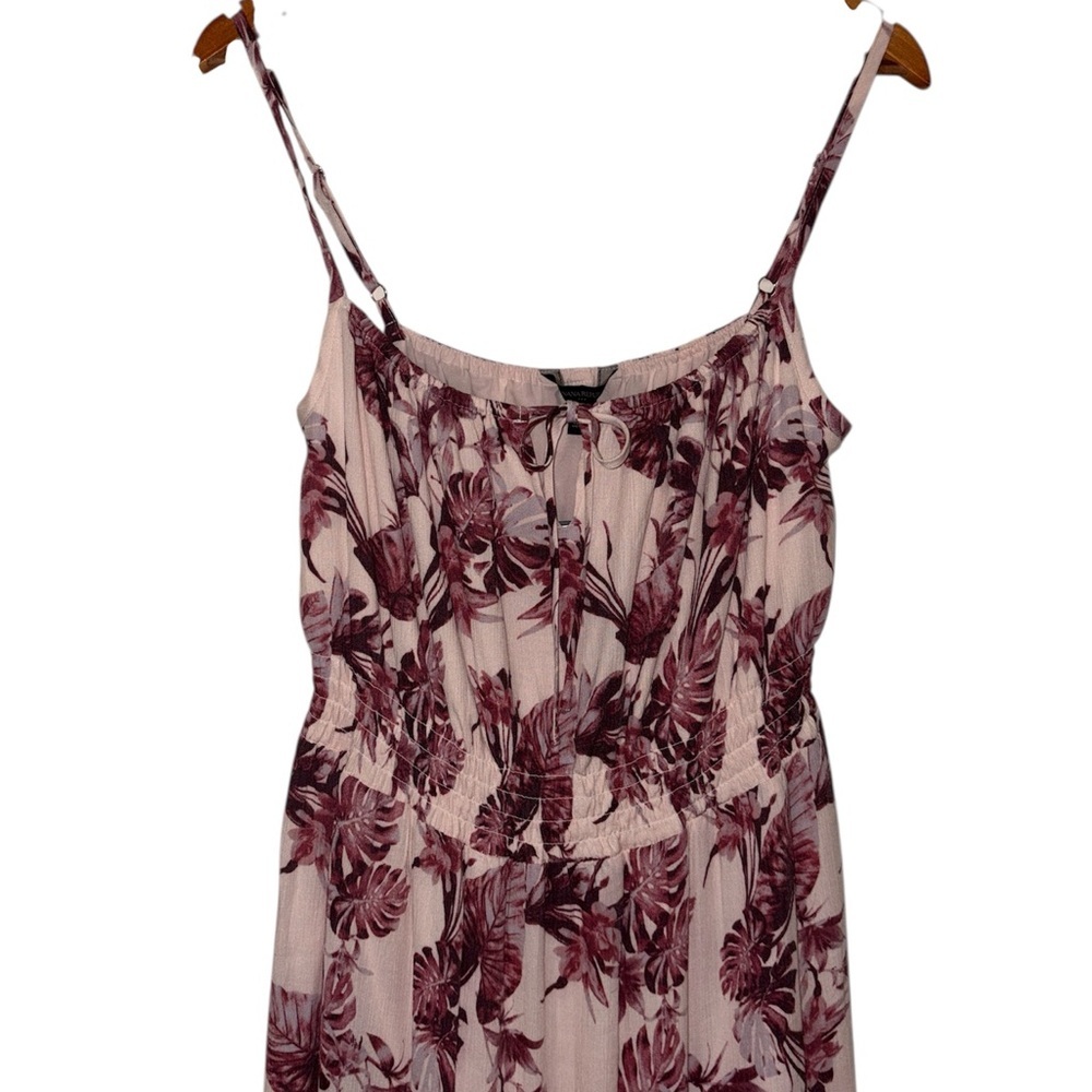 Banana Republic Factory Tiered Flounce Gauze Dress in Pink Sz Small Petite PS SP - Picture 4 of 11